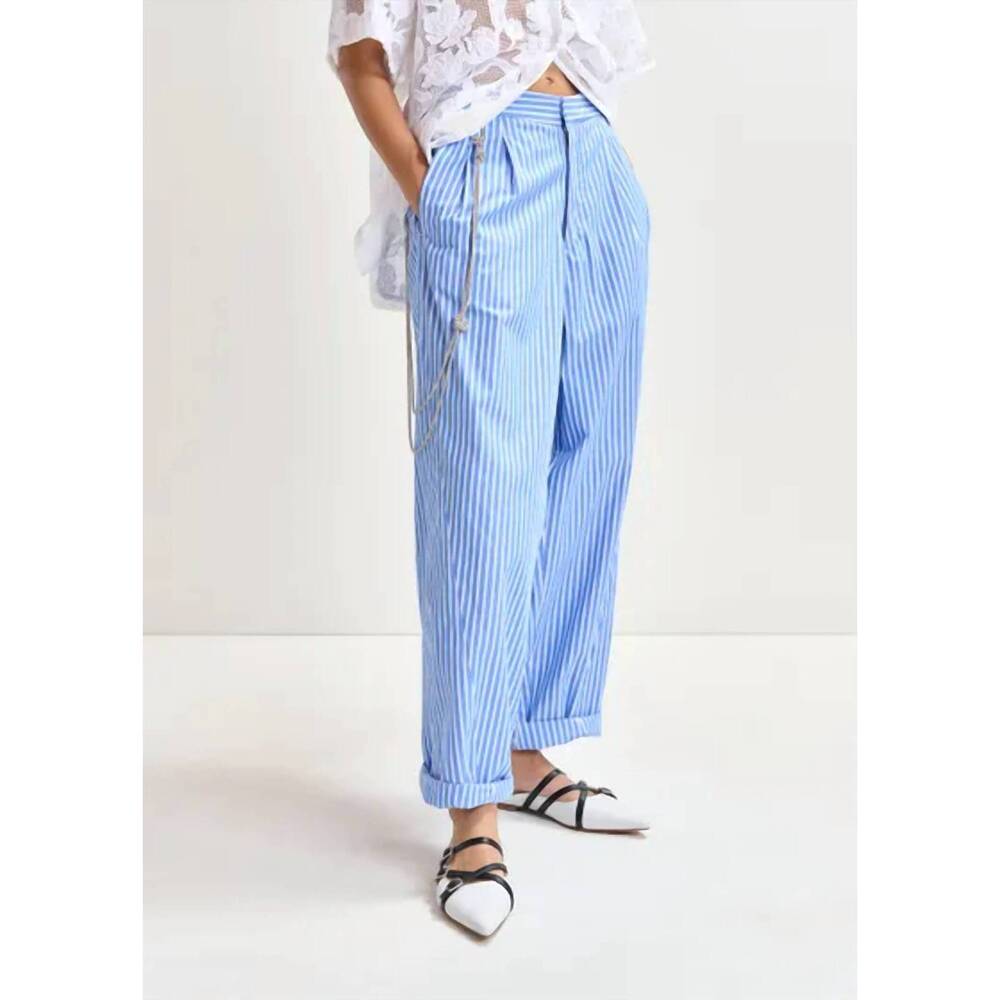 NEW ESSENTIEL ANTWERP hoek pants in blue/white